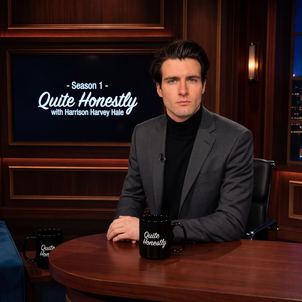 Harrison Harvey Hale on the Quite Honestly set